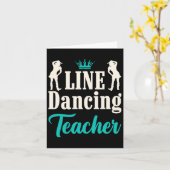 Line Dancing Teacher Kaart (Gele Bloem)