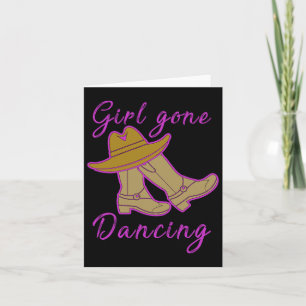 Line Dancing Women Cowgirl Yeehaw Line Dance Kaart