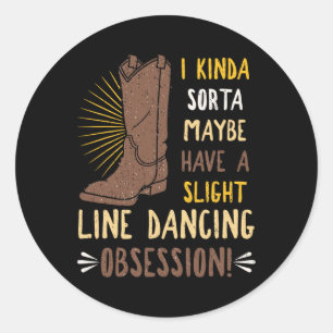 Line Dansend Choreographed Group Dancer Teac Ronde Sticker