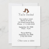 Line Dansende Gift Keep Calm Dancer Cowboy Boots Kaart (Achterkant)