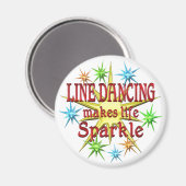 Line Dansende Sparkles Magneet (Voorkant / Achterkant)