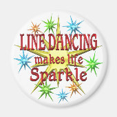 Line Dansende Sparkles Magneet (Voorkant)