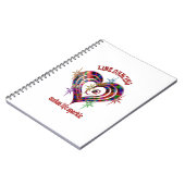 Line Dansende Sparkles Notitieboek (Linkerzijde)