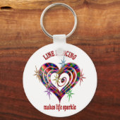 Line Dansende Sparkles Sleutelhanger (Voorkant)