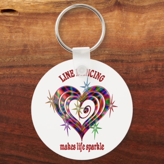 Line Dansende Sparkles Sleutelhanger (Voorkant)