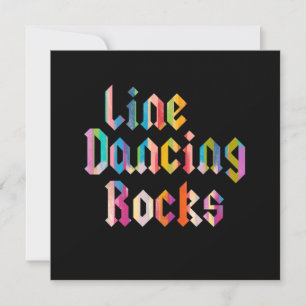 Line Dansing Rocks Line Dance Country Boots Kaart