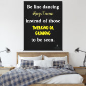 Line Dansings Kings/Queens III Canvas Afdruk (Insitu (Slaapkamer))