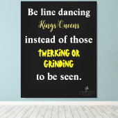 Line Dansings Kings/Queens III Canvas Afdruk (Insitu (Houten vloer))