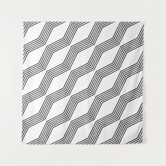 Line diagonal stripe angular wandkleed (Voorkant)