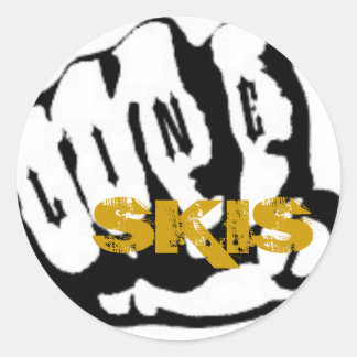 Line_FIST_Logo, SKI'S Ronde Sticker