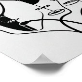 Line Minimalist Face Drawing Poster (Hoek)