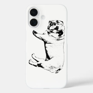 Line Study Bulldog-Hoesje iPhone 16 Hoesje