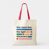 Line Upon Line-tas Tote Bag (Achterkant)