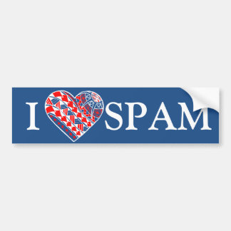 LineA I Heart SPAM (Polynesiaans) Bumpersticker