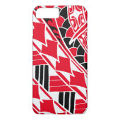 LineA Red Polynesiaans Tattoo Case-Mate iPhone Case (Achterkant)