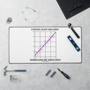 Lineair Minste Vierkantjes domineren mijn gedachte Bureaumat