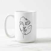 Lineaire denkers - Gezicht Koffiemok (Links)