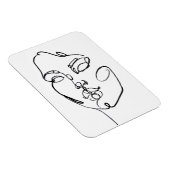 Lineaire denkers - Gezicht Magneet (Rechterzijde)