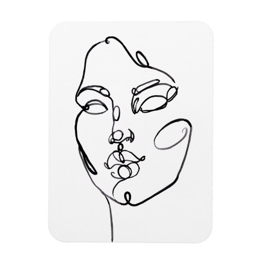 Lineaire denkers - Gezicht Magneet (Verticaal)