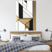 lineaire geometrie canvas afdruk (Insitu (Slaapkamer))