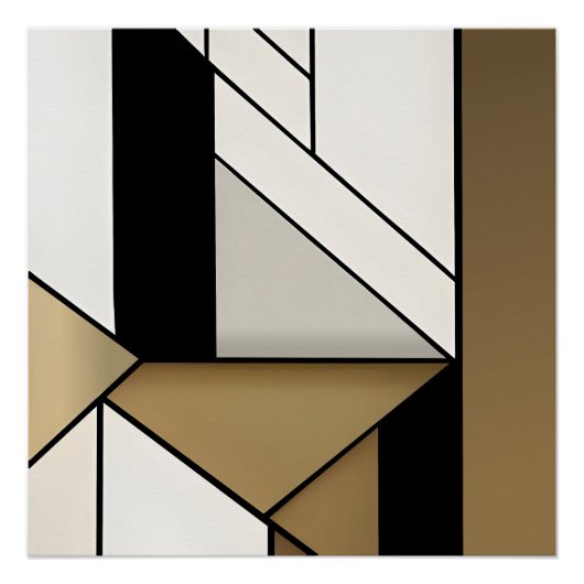 lineaire geometrie perfect poster (Voorkant)