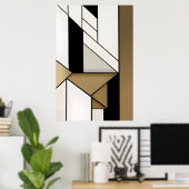 Lineaire geometrie poster (Thuiskantoor)