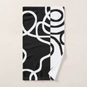 Lineaire Persuasion I: Abstract Zwart & Wit Bad Handdoek (Handdoek)