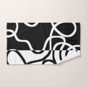 Lineaire Persuasion I: Abstract Zwart & Wit Bad Handdoek (Handdoek)