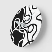 Lineaire Persuasion I: Abstract Zwart & Wit Ronde Klok (Hoek)