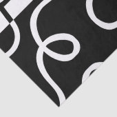 Lineaire Persuasion I: Abstract Zwart & Wit Tissuepapier (Detail)