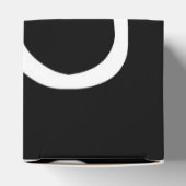 Lineaire Persuasion II: Abstract Zwart & Wit Bedankdoosjes (Bovenkant)