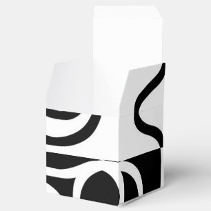 Lineaire Persuasion II: Abstract Zwart & Wit Bedankdoosjes