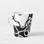 Lineaire Persuasion II: Abstract Zwart & Wit Latte Mok (Linkerhoek)