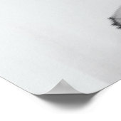 Lineal Art Tekening Vrouw Lichaam Poster (Hoek)