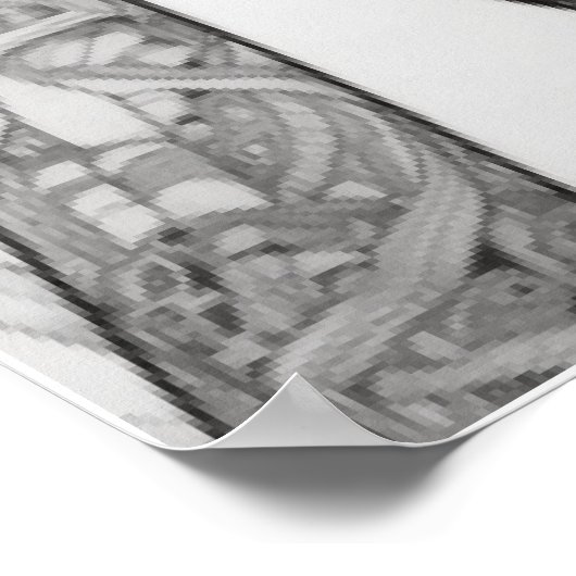 Lineal Art Tekening Vrouw Lichaam Poster (Hoek)