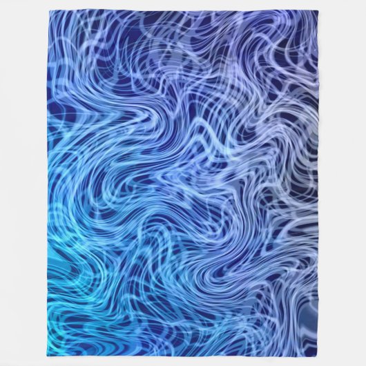 Linear2 bleu déformé - couverture d'ouatine (Devant)