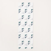 Lineart butterfly green  yogamat (Voorkant)