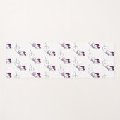 Lineart butterfly purple yogamat (Voorkant (horizontaal))