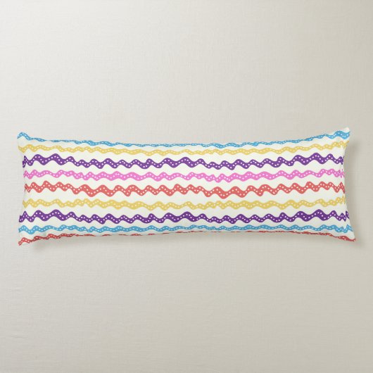 lineas multicolores lichaamskussen (Achterkant)