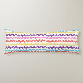 lineas multicolores lichaamskussen