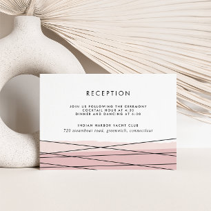 Lineation Blush Receptie Invoegen Kaart