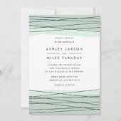 Lineation bruiloft uitnodiging | ZEE (Voorkant)