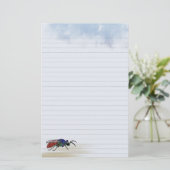 Lined Cuckoo Wasp Briefpapier (Staand voorkant)