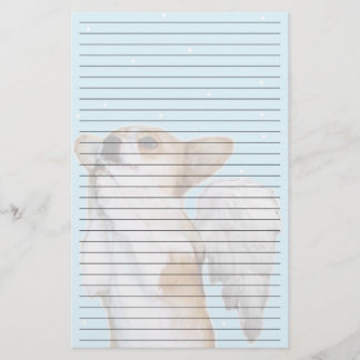 Lined Dott Angel Stationery Briefpapier