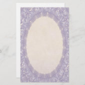 Lined Monogram Paarse I Wedding Lace Stationery Briefpapier (Voorkant / Achterkant)