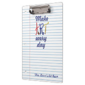 Lined paper Art teacher notepad Klembord (Links)