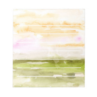 Lined Watercolor Abstract Landscape Notitieblok