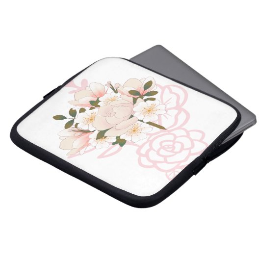 Linee armoniose, laptop sleeve (Voorkant top)