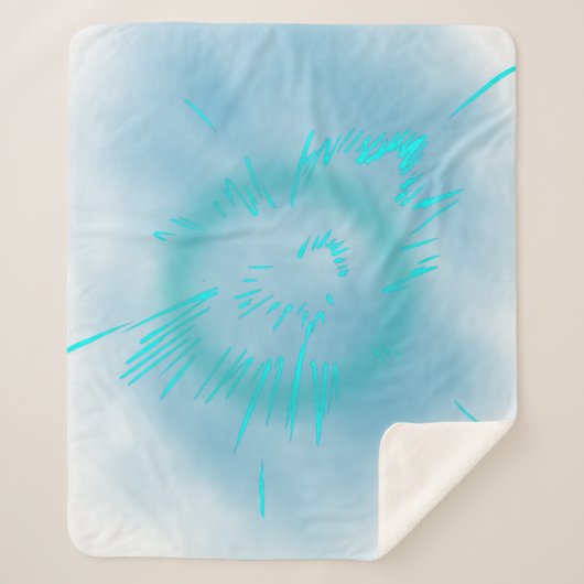 Linee morbide e armoniose sherpa deken (Voorkant)