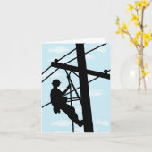 Lineman Appreciation Fun Trivia Kaart (Gele Bloem)
